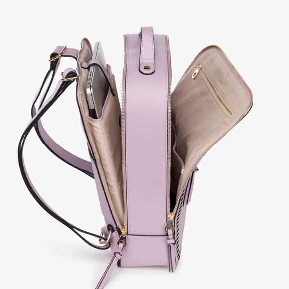 Calpak Kaya 15 inch Laptop Backpack in Lavender